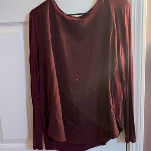 Maroon Shirt with Gems